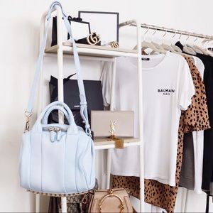 Alexander Wang Rocco Bag in Baby Blue/Gold